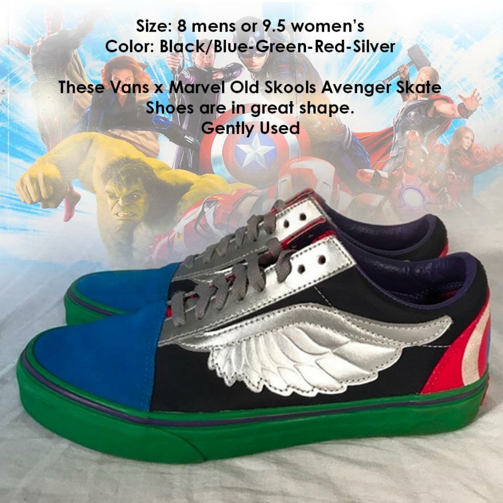 Vans Marvel x Old Skool Avengers skate shoes - Picture 4 of 11